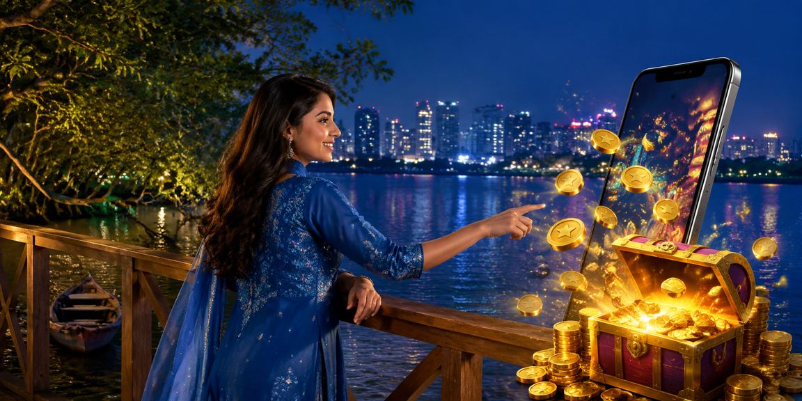 সিলেটে সালোয়ার কামিজ পরা মোবাইল ক্যাসিনো ব্যবহারকারী